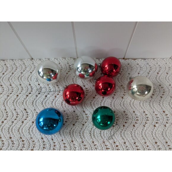 Lot of 9 vintage Christmas Balls - Made in Poland - Picture 6 of 6